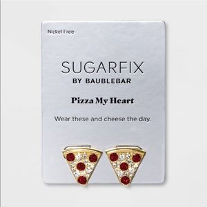 SUGARFIX by BaubleBar Glitter Pizza Stud Earrings